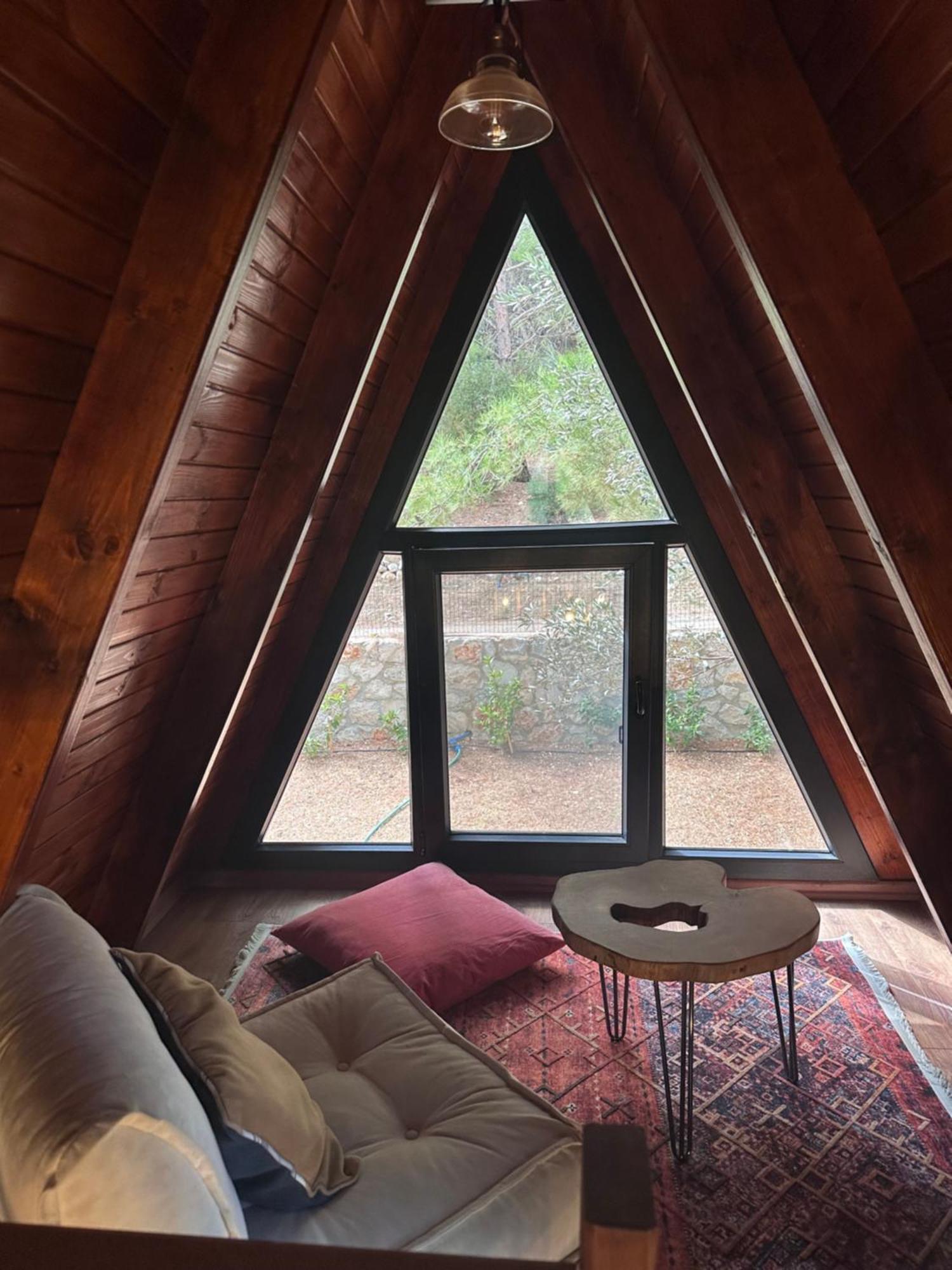 Panurlawoodenhouse Oezel Havuz& Sauna Mavi Dış mekan fotoğraf